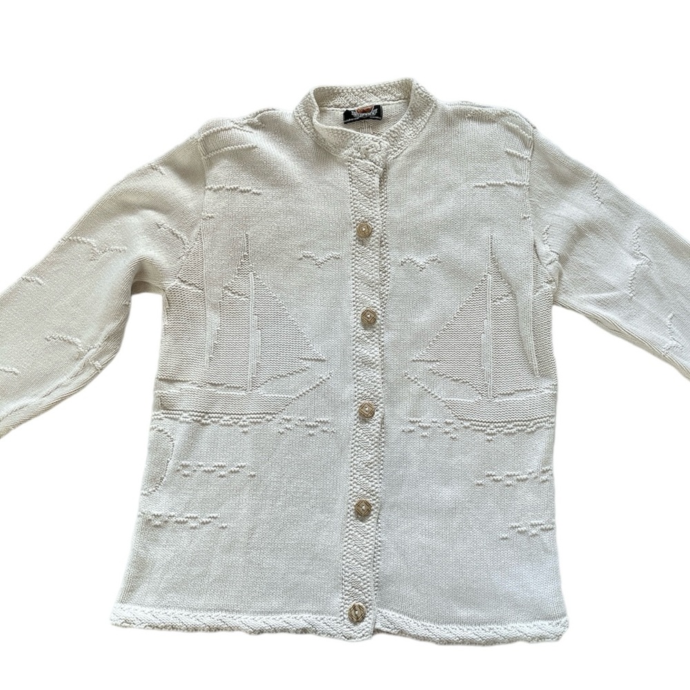 Vintage nautical sweater, Sz L